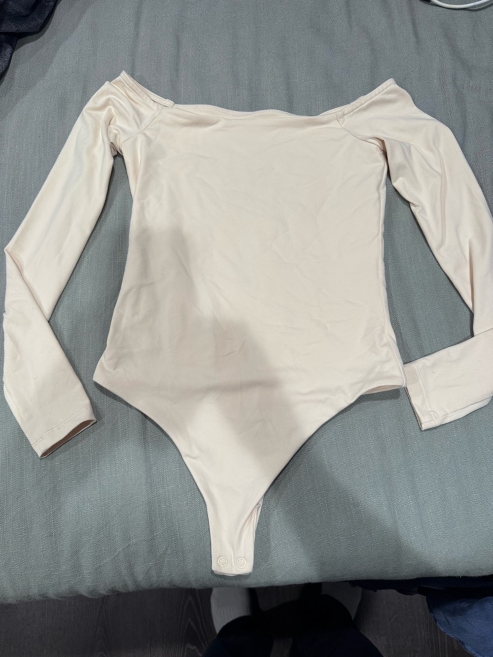 nuuds White Seamless Lined Bodysuit